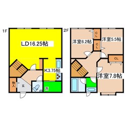 芦野タウンハウスの物件間取画像